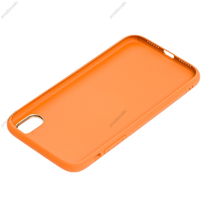 Чохол для iPhone Xr Leather Xshield помаранчевий