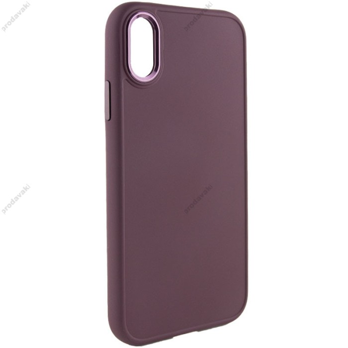 Чохол для iPhone Xr Bonbon Metal style plum