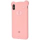 Чохол для iPhone Xr Baseus Bear silicone рожевий