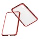 Чохол для iPhone X / Xs Magnetic with glass червоний