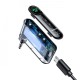 Автомобільний Bluetooth адаптер Baseus AUX MP3 WAV авто магнітоли BSBA-02 Black