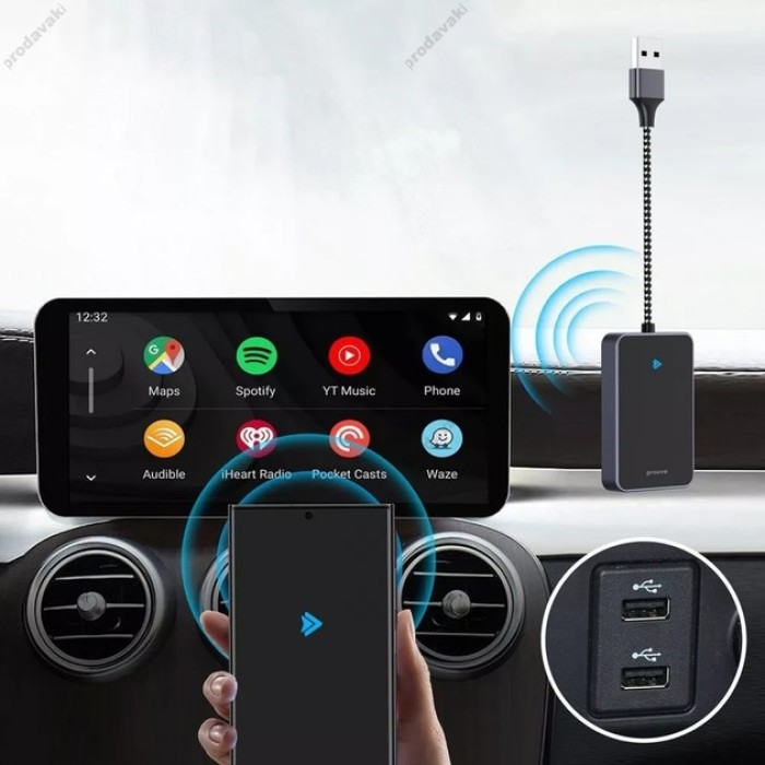 Автомобільний бездротовий адаптер Android Auto Proove AA-01 чорний SMAA00100001