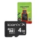 Карта пам'яті microSDHC 4Gb ICONIX (Class 4) + Adapter SD
