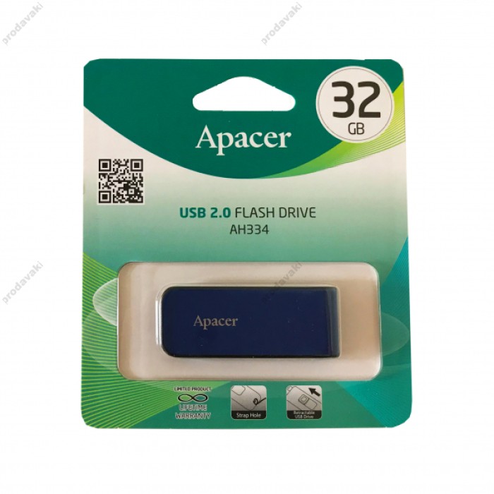 флеш USB Apacer AH334 32Gb Blue