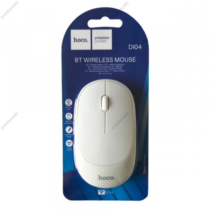 Комп'ютерна мишка HOCO DI04 BT Wireless Mouse White