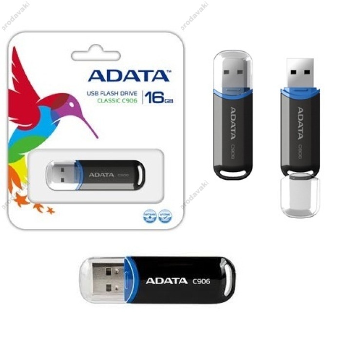 флеш USB A-DATA C906 16Gb Black