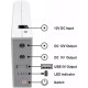 Повербанк для безперебійної роботи Wi-Fi роутера WGP 10400mAh 38.48Wh USB 5V/12V/12V UPS білий
