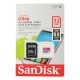 Карта пам'яті microSDHC 32Gb SanDisk Ultra U-1 (Class 10) (80Mb/s) + Adapter SD