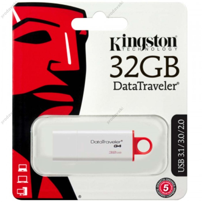 флеш USB KINGSTON DTI G4 32Gb USB 3.0 Red
