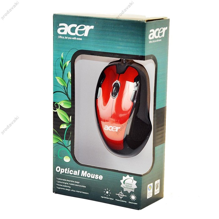 Комп'ютерна миша mous ACER red