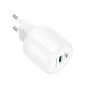 Мережевий зарядний пристрій Borofone BA94A Lustrous charger 30W White