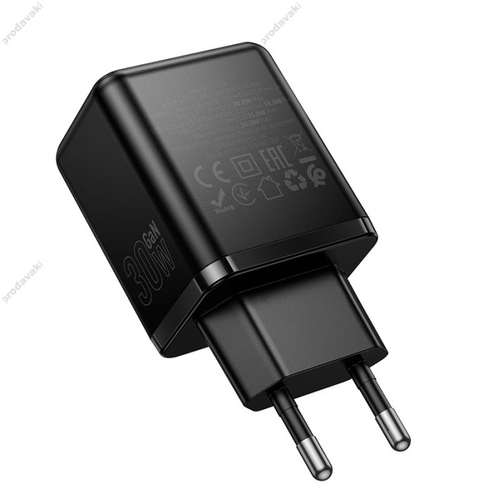 Мережевий зарядний пристрій HOCO C157A Smart PD multi-protocol charger 30W Black