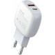 Мережевий зарядний пристрій LDNIO A2313C dual port charger Lightning cable 18W White