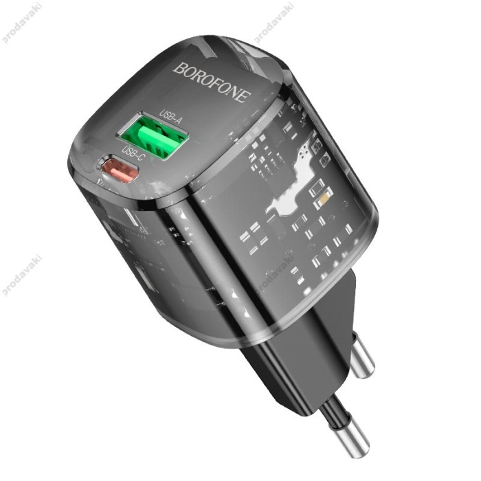 Мережевий зарядний пристрій Borofone BN17 Sunlight charger charger 20W Black