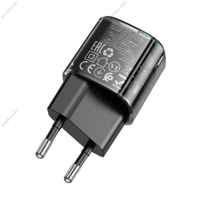 Мережевий зарядний пристрій Borofone BN17 Sunlight charger charger 20W Black