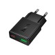 Мережевий зарядний пристрій HOCO N73 Speed PD ultra-thin charger charger 20W Black