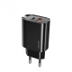 Мережевий зарядний пристрій USAMS T35 US-CC121 Fast charger 20W Black