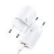 Мережевий зарядний пристрій USAMS T37 US-CC128 Super Si Fast charger 20W White