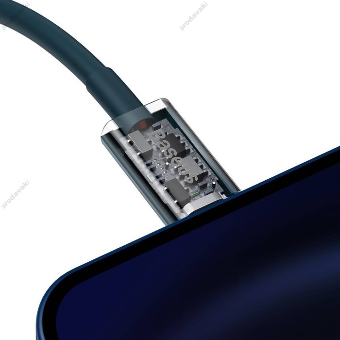PD кабель Baseus Superior Series Fast Charging Data Cable Type-C to Lightning PD 20W 2m Blue CATLYS-C03