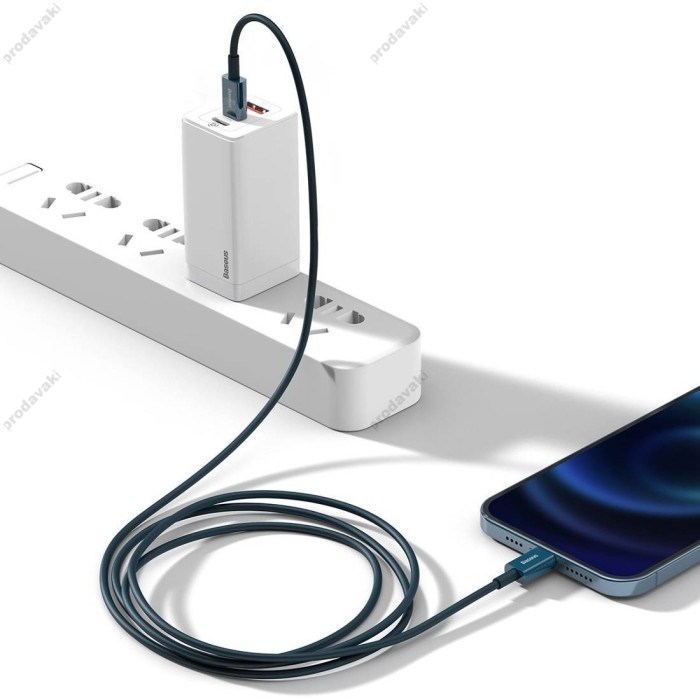PD кабель Baseus Superior Series Fast Charging Data Cable Type-C to Lightning PD 20W 2m Blue CATLYS-C03