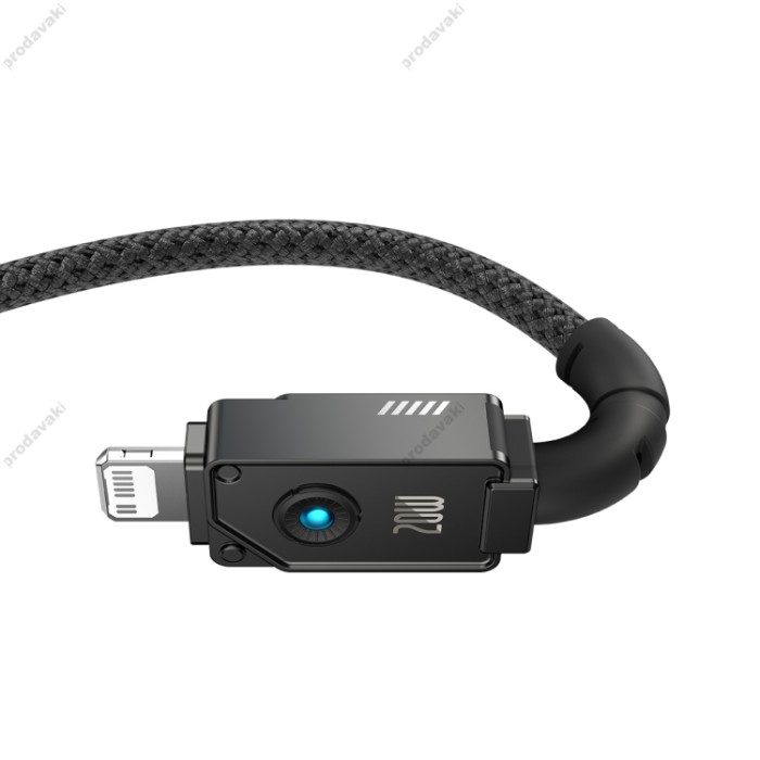 PD кабель Baseus Unbreakable Series Fast Charging Type-C to Lightning 20W 1m Black P10355803111-00