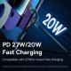 PD кабель Baseus Unbreakable Series Fast Charging Type-C to Lightning 20W 1m Black P10355803111-00