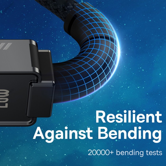PD кабель Baseus Unbreakable Series Fast Charging Type-C to Lightning 20W 1m Black P10355803111-00