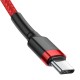 Кабель Baseus Cafule Series Flash charge Data Cable Type-C to Type-C PD2.0 60W 1m Red CATKLF-G09