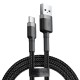 Кабель Baseus Cafule USB to Type-C 2A 2m Black-grey CATKLF-CG1