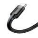 Кабель Baseus Cafule USB to Type-C 2A 2m Black-grey CATKLF-CG1