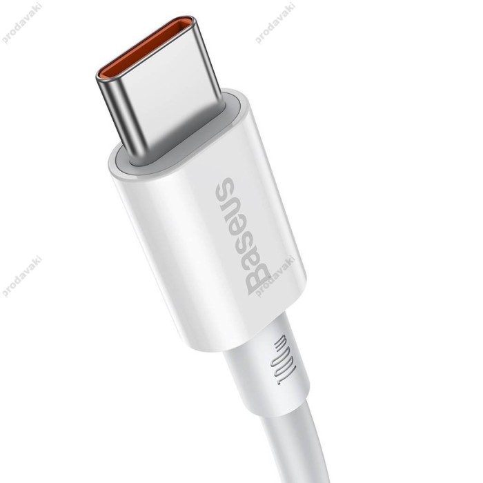 Кабель Baseus Superior Series Fast Charging Data Cable Type-C to Type-C 100W 5A 2m White CATYS-C02