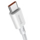 Кабель Baseus Superior Series Fast Charging Data Cable Type-C to Type-C 100W 5A 2m White CATYS-C02