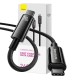 Кабель Baseus Tungsten Gold Fast Charging Type-C to Type-C 240W 5A 1m Black CAWJ040001