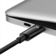 Кабель Baseus Tungsten Gold Fast Charging Type-C to Type-C 240W 5A 1m Black CAWJ040001