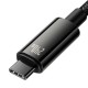 Кабель Baseus Tungsten Gold Fast Charging Type-C to Type-C 240W 5A 1m Black CAWJ040001