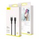 PD Кабель Baseus Cafule Cable Type-C to Lightning PD 20W 1m black-grey (CATLKLF-G1)