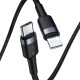 PD Кабель Baseus Cafule Cable Type-C to Lightning PD 20W 1m black-grey (CATLKLF-G1)