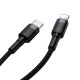 PD Кабель Baseus Cafule Cable Type-C to Lightning PD 20W 1m black-grey (CATLKLF-G1)
