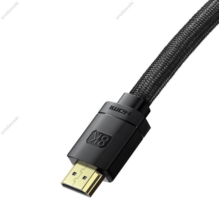 Кабель Baseus High Definition Series Adapter Cable HDMI to HDMI 2.1 8K 1m Black CAKGQ-J01