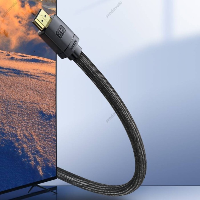 Кабель Baseus High Definition Series Adapter Cable HDMI to HDMI 2.1 8K 1m Black CAKGQ-J01