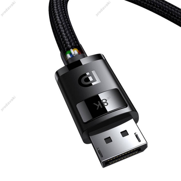 Кабель Baseus High Definition Series Adapter Cable DP to DP 8K 1.5m Black B00633706111-01