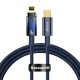 USB PD кабель Baseus Explorer Series Auto Power-Off Type-C для IP Lightning 20W 1m Blue CATS000003
