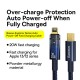 USB PD кабель Baseus Explorer Series Auto Power-Off Type-C для IP Lightning 20W 1m Blue CATS000003