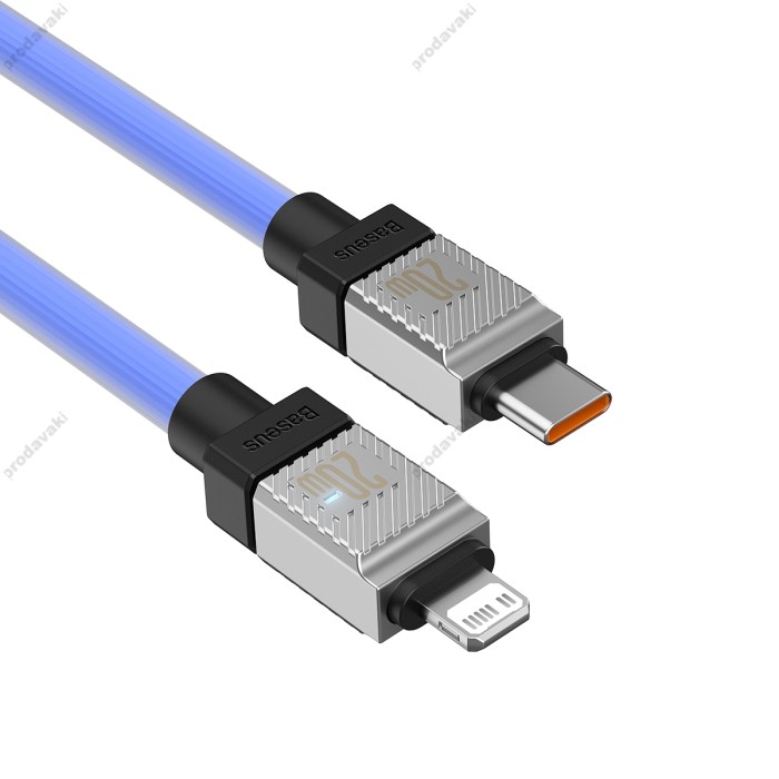 PD Кабель Baseus CoolPlay Series Fast Charging Cable Type-C to Lightning 20W 2m Blue CAKW000103