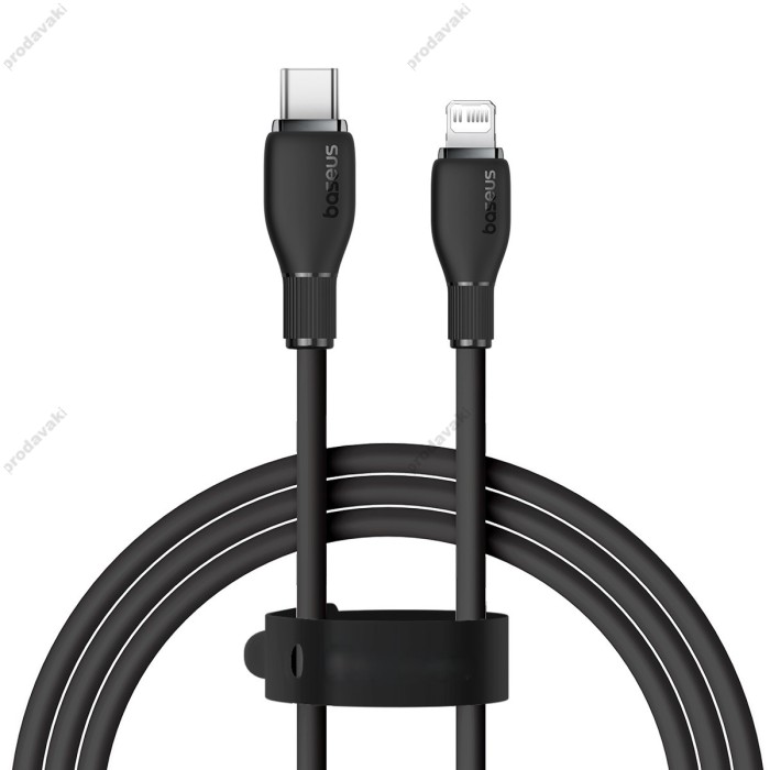 PD Кабель Baseus Pudding Series Fast Charging Cable Type-C to Lightning 20W 2m Black P10355701111
