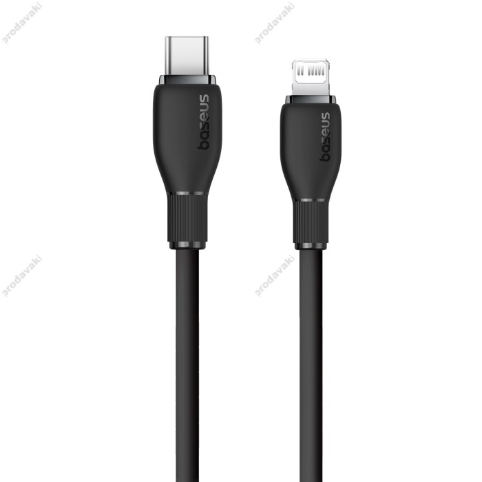 PD Кабель Baseus Pudding Series Fast Charging Cable Type-C to Lightning 20W 1.2m Black P10355701111-00