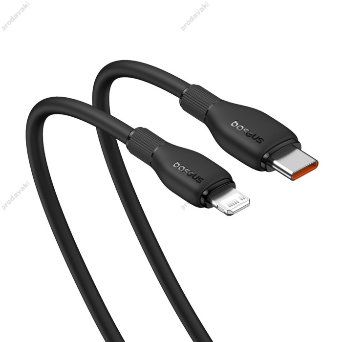 PD Кабель Baseus Pudding Series Fast Charging Cable Type-C to Lightning 20W 1.2m Black P10355701111-00