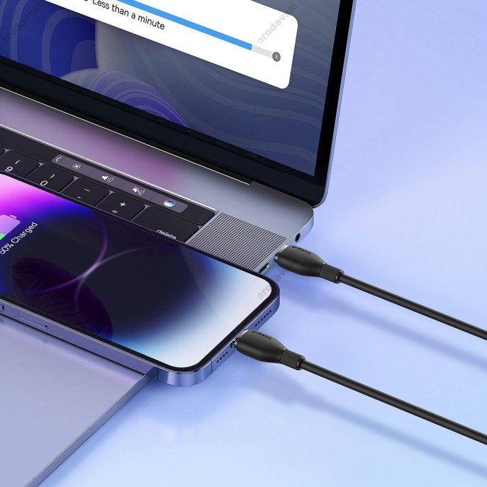 PD Кабель Baseus Pudding Series Fast Charging Cable Type-C to Lightning 20W 1.2m Blue P10355701311-00