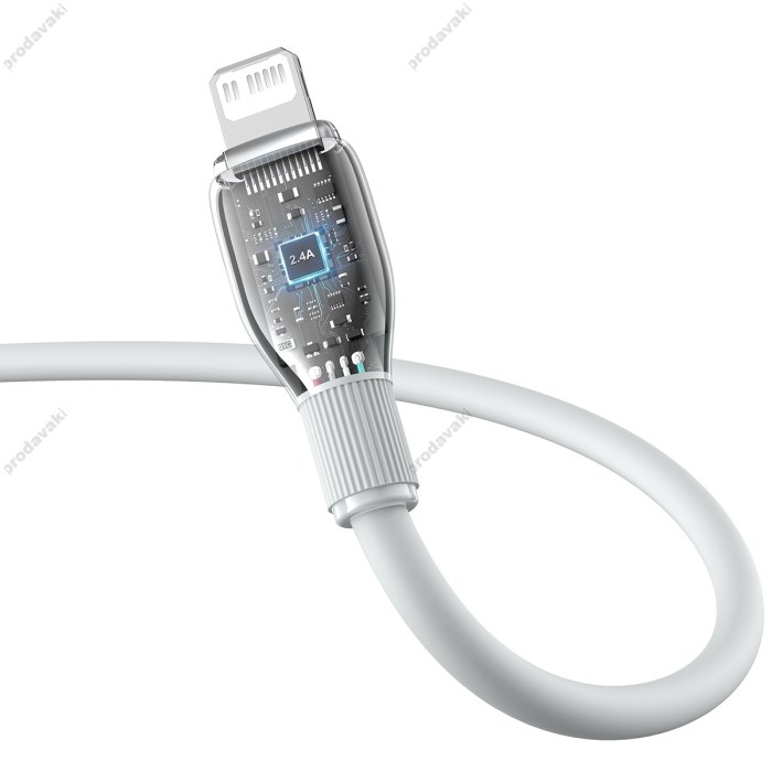 PD Кабель Baseus Pudding Series Fast Charging Cable Type-C to Lightning 20W 1.2m White P10355701221-00