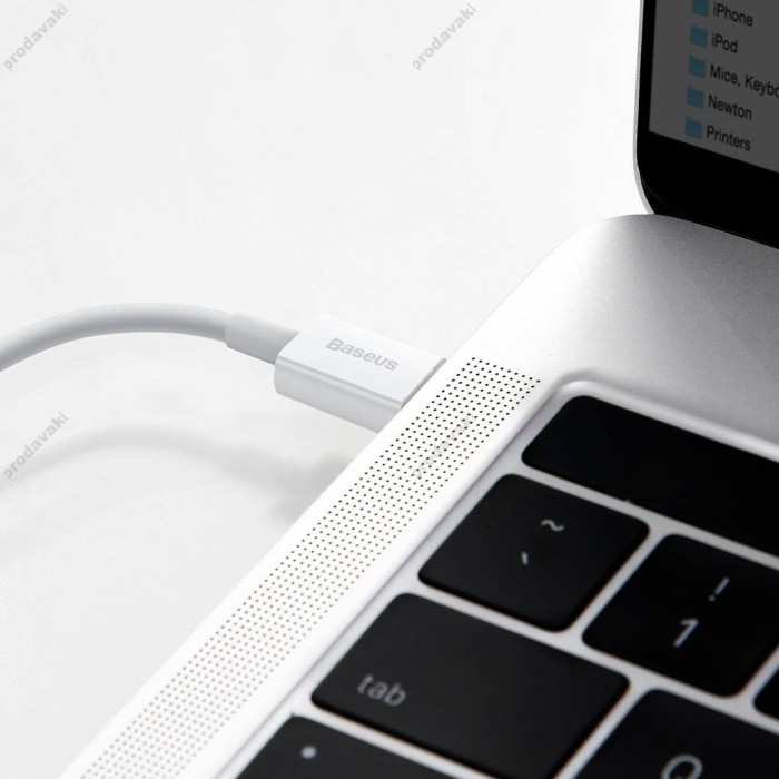 PD кабель Baseus Superior Series Fast Charging Data Cable Type-C to Lightning PD 20W 2m White CATLYS-C02